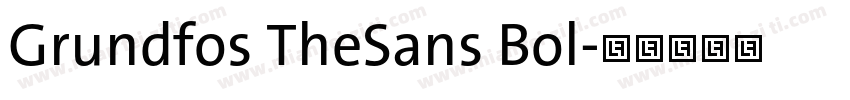 Grundfos TheSans Bol字体转换